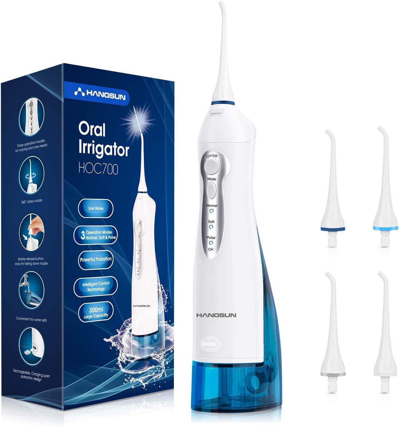 Reseña del Irrigador portátil Hangsun HOC700